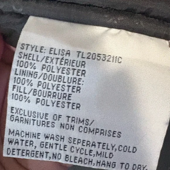 Tower by London Fog Men’s size M Black Jacket with Red Accents - Picture 6 of 8